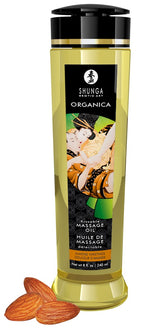 Shunga Organica Kissable Massage Oil Almond Sweetness · jedlý masážní olej 240 ml, mandle