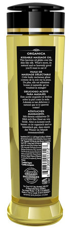 Shunga Organica Kissable Massage Oil Almond Sweetness · jedlý masážní olej 240 ml, mandle