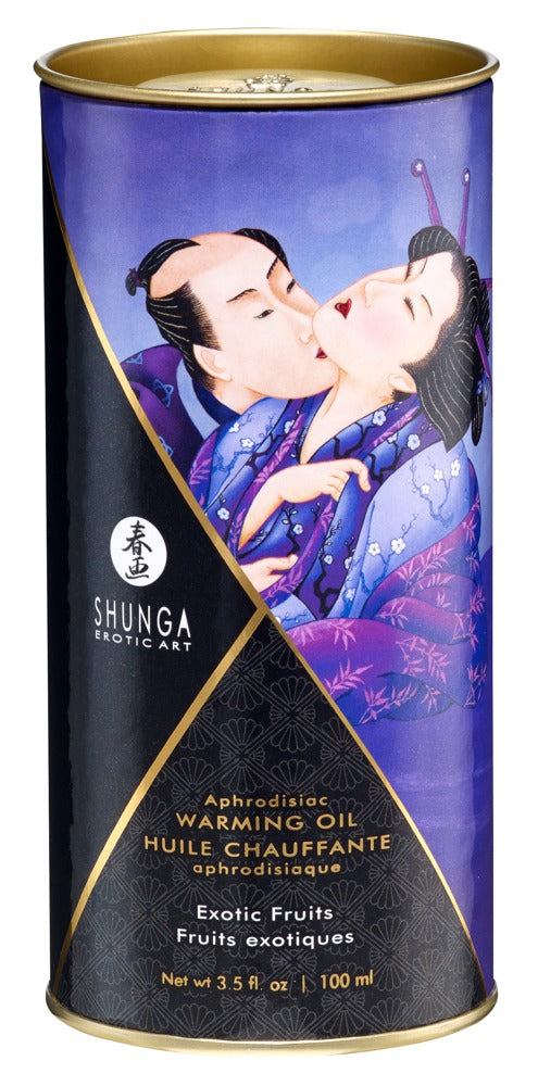 Shunga Aphrodisiac Warming Oil · hřejivý masážní olej 100 ml, exotické ovoce