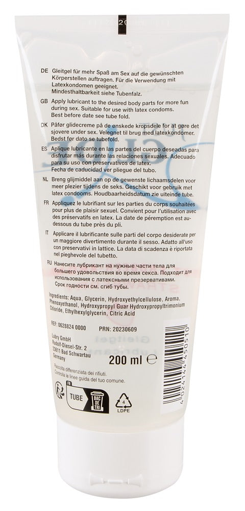 Just Glide Strawberry · lubrikační gel na bázi vody s jahodou · 200 ml