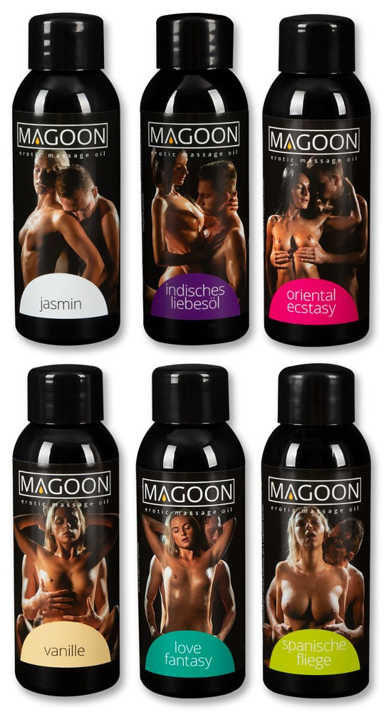 Magoon sada masážních olejů (6 ks) · 6 × 50 ml