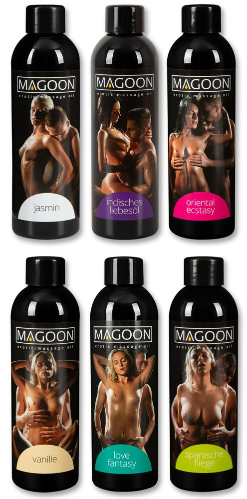 Magoon sada masážních olejů (6 ks) · 6 × 200 ml