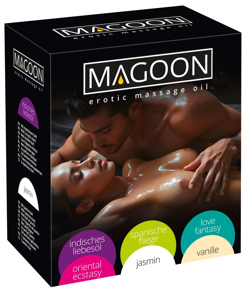 Magoon sada masážních olejů (6 ks) · 6 × 200 ml