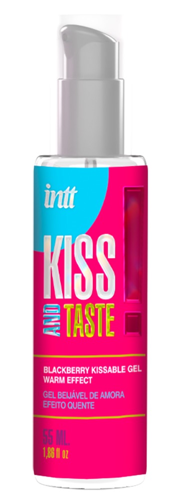 Intt Kiss and Taste! · jedlý hřejivý gel s příchutí ostružiny 55 ml