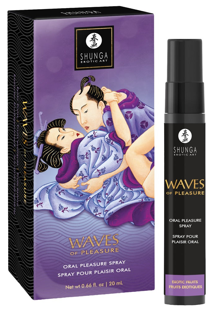 Shunga Waves of Pleasure 20 ml · ústní sprej pro orální hrátky, exotické ovoce