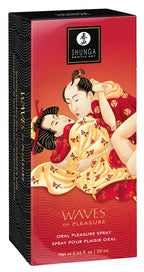 Shunga Waves of Pleasure Strawberry Wine · ústní sprej pro orální hru, 20 ml