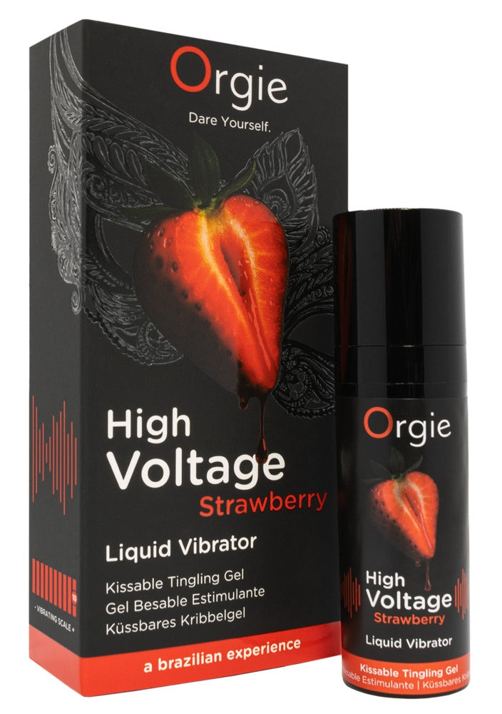 Orgie High Voltage · stimulační gel s jahodovou příchutí 15 ml