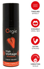Orgie High Voltage · stimulační gel s jahodovou příchutí 15 ml