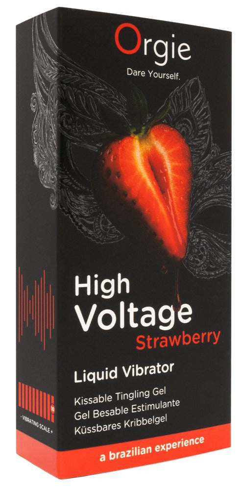 Orgie High Voltage · stimulační gel s jahodovou příchutí 15 ml