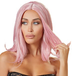 Cottelli Wig Bob Pink · růžová paruka ve střihu mikádo