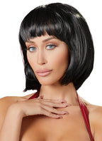 Cottelli Black Bob Wig · černá paruka mikádo