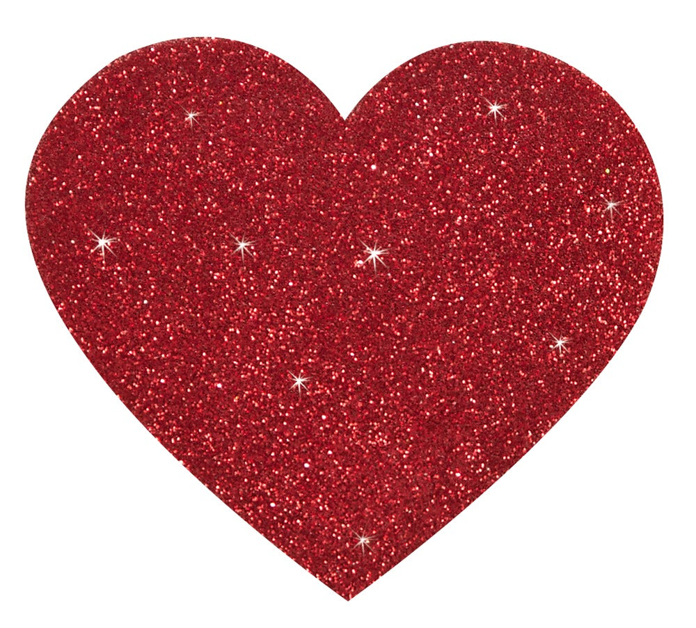 Cottelli Nipple Stickers Heart · třpytivé nálepky na bradavky
