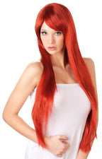 Cottelli Long Straight Red Wig · dlouhá rovná červená paruka