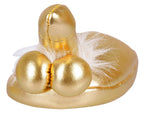 Penis Slippers Gold · zlaté pantofle
