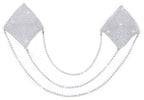 Cottelli Accessoires Nipple Jewellery · nálepky na bradavky s řetízky, stříbrné