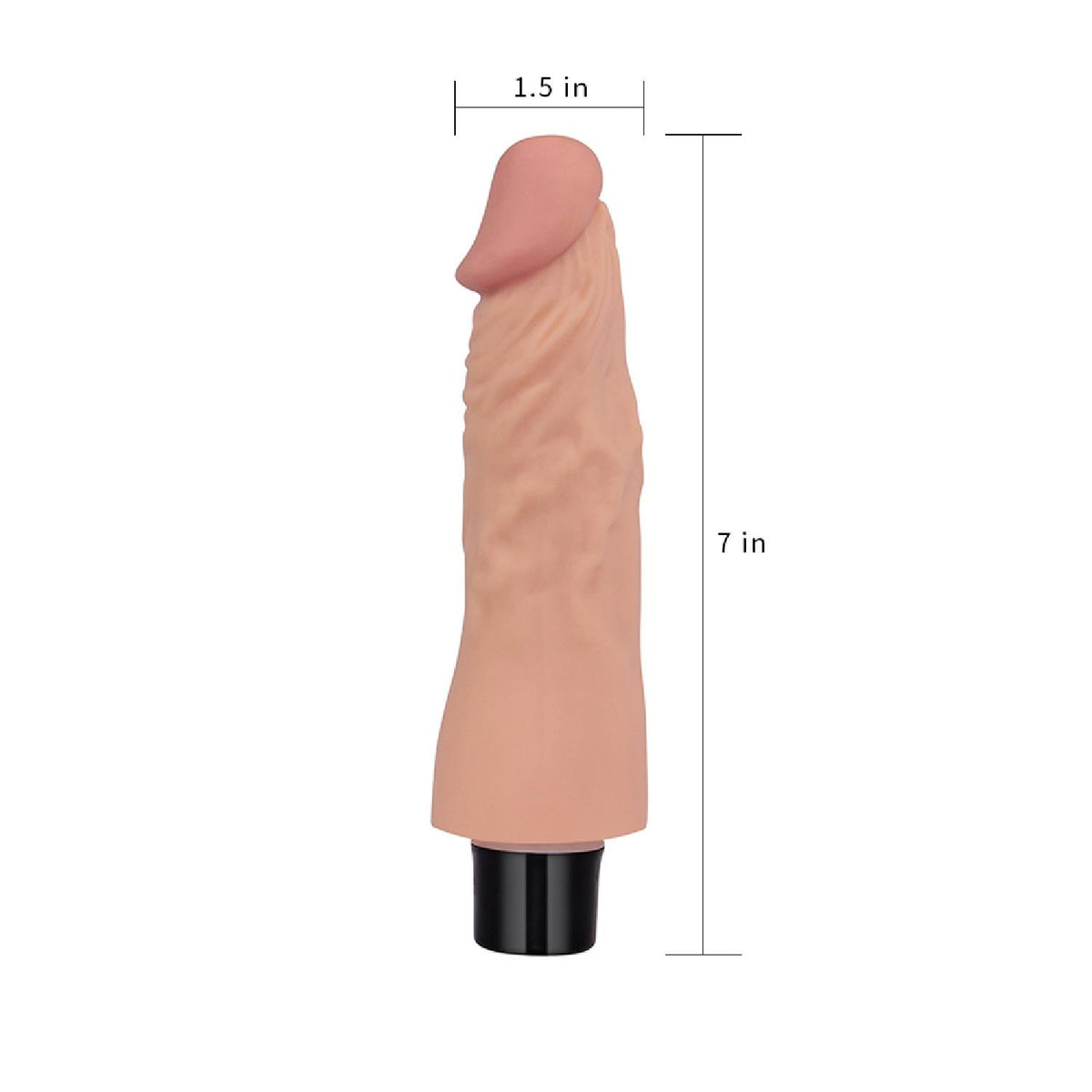 Lovetoy Real Softee · realistické vibrační dildo z cyberkůže, 18 cm