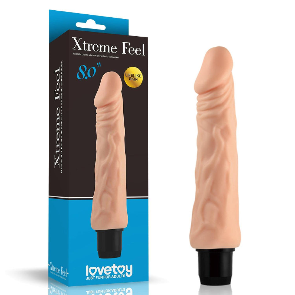 Lovetoy Xtreme Feel Cyberskin Vibrator · realistický vibrátor, 20 cm