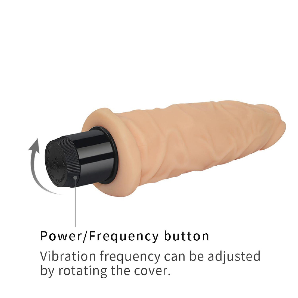 Lovetoy 7.5'' Xtreme Feel Cyberskin Vibrator · realistický vibrátor, průměr 4,2 cm