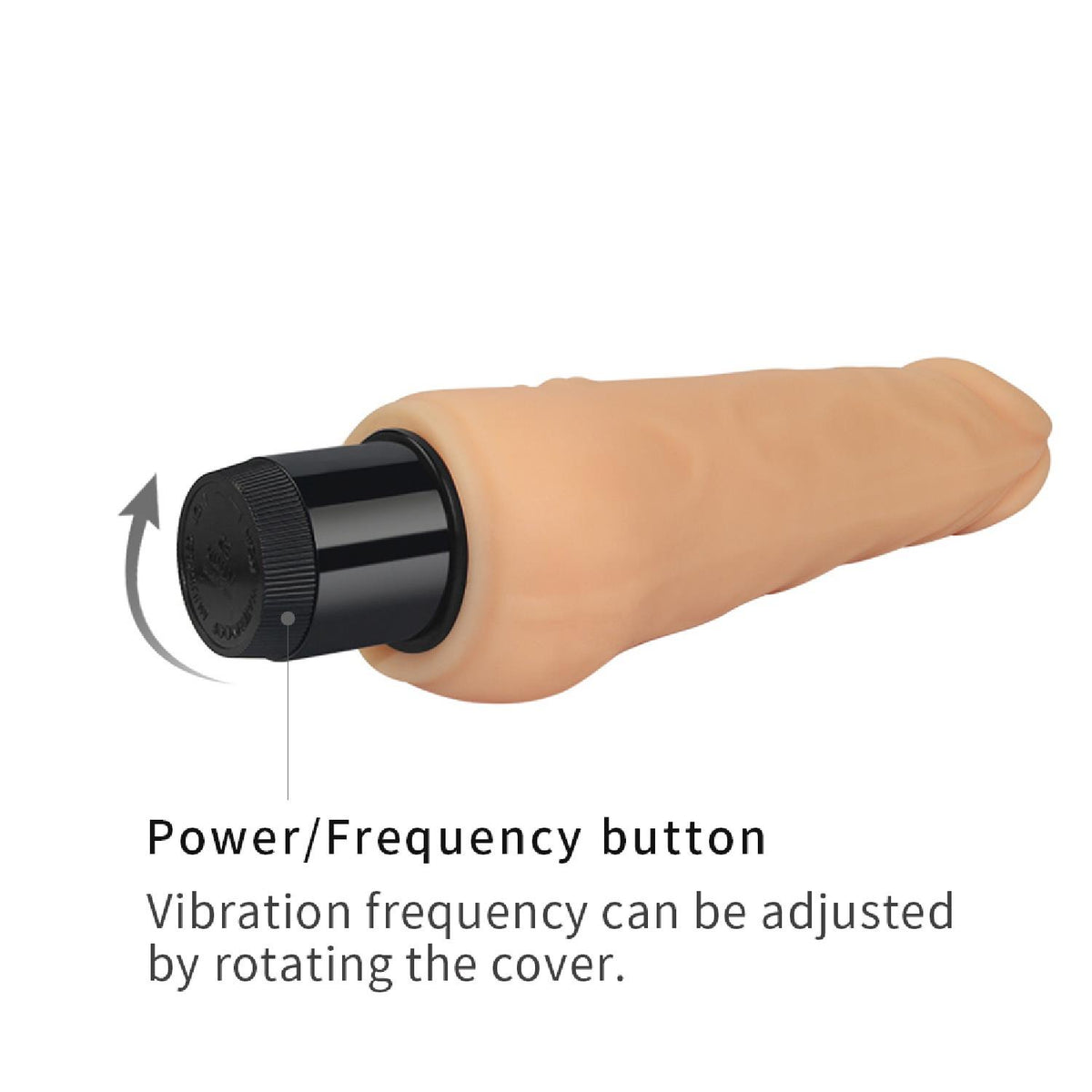 Lovetoy 7.5'' Xtreme Feel Cyberskin Vibrator · realistický vibrátor, průměr 3,8 cm