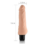 Lovetoy 7.5'' Xtreme Feel Cyberskin Vibrator · realistický vibrátor, průměr 3,8 cm