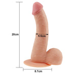 Lovetoy 8.8'' The Ultra Soft Dude · realistické dildo, průměr 4,5 cm