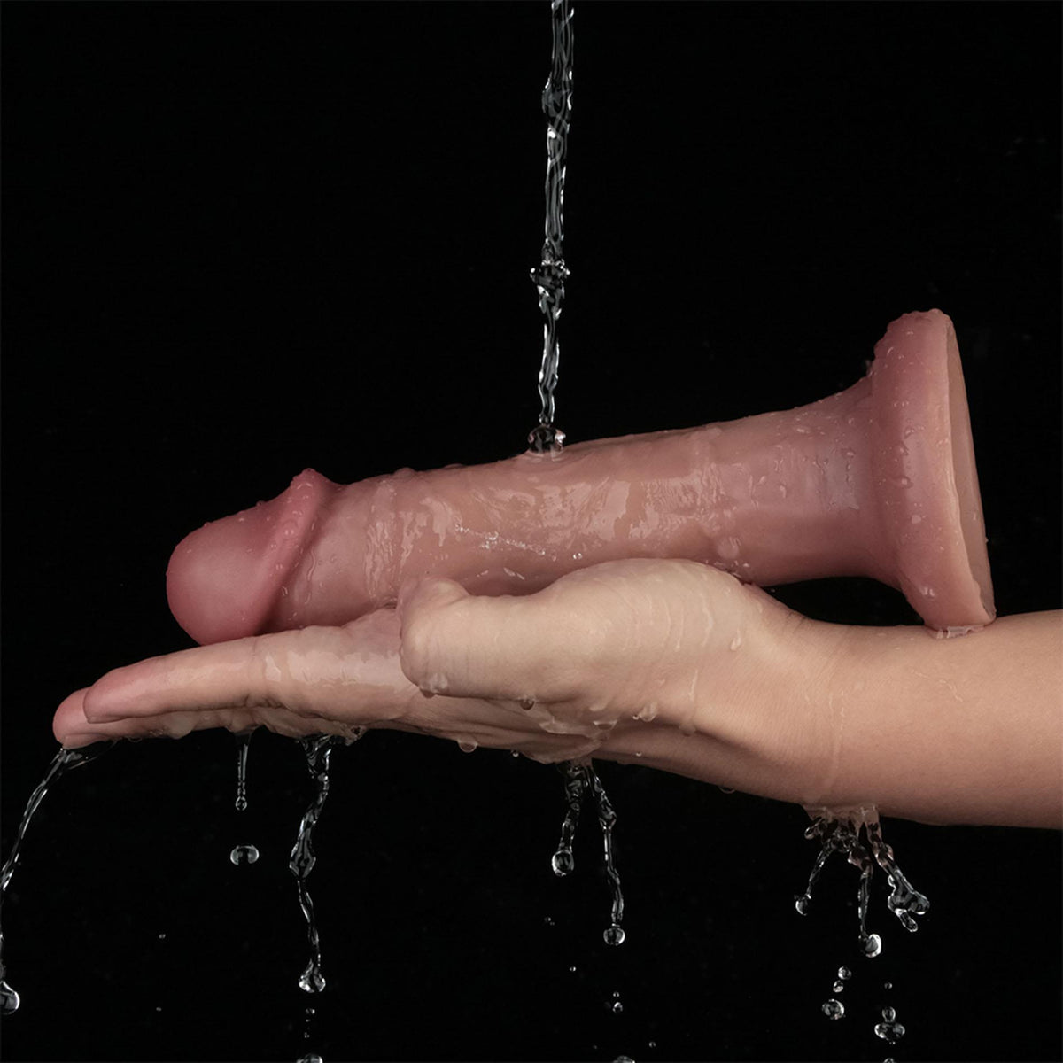 Lovetoy Dual Density Power Cock · vibrační dildo 20,3 cm