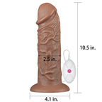 Lovetoy 10,5" Realistic Chubby Vibrating Dildo · vibrační realistické dildo