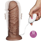 Lovetoy 10,5" Realistic Chubby Vibrating Dildo · vibrační realistické dildo