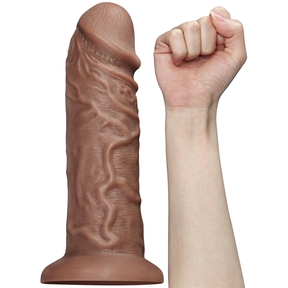 Lovetoy 10,5" Realistic Chubby Vibrating Dildo · vibrační realistické dildo