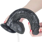 Lovetoy 10'' Squirt Extreme Dildo · černé realistické dildo se stříkací funkcí