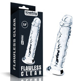 Lovetoy Flawless Clear Dildo 7" · průhledné dildo s přísavkou
