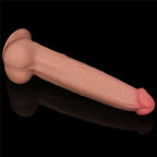Lovetoy 13,5" King Sized Sliding Skin Dual Layer Dong · dildo XXL s přísavkou