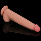Lovetoy 13,5" King Sized Sliding Skin Dual Layer Dong · dildo XXL s přísavkou