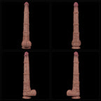 16'' Dual Layered Bendable Silicone Cock XXL(Flesh)