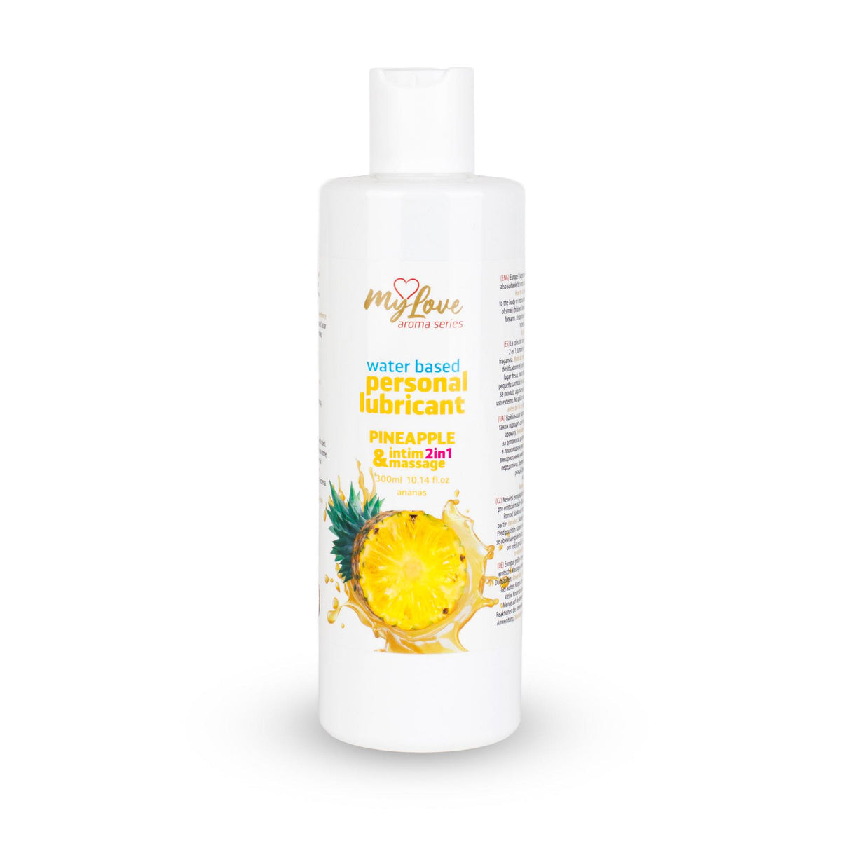 MyLove Aroma Series Intim&Massage 2in1 Pineapple 300 ml · ochucený lubrikační a masážní gel