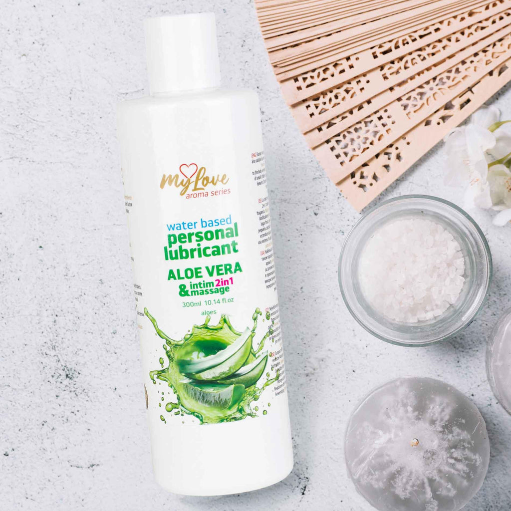 MyLove Aroma Series Intim&Massage 2in1 Aloe Vera 300 ml · ochucený lubrikační a masážní gel