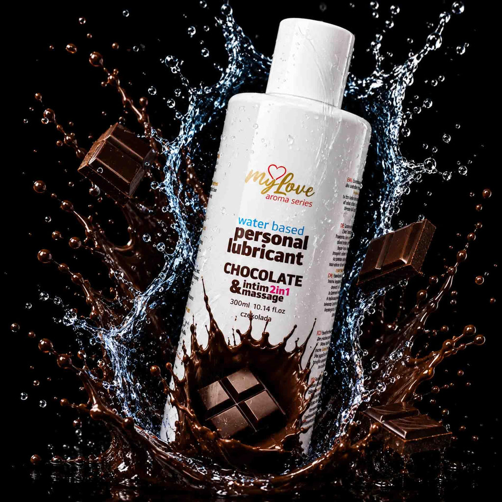 MyLove Aroma Series Intim&Massage 2in1 Chocolate 300 ml · ochucený lubrikační a masážní gel