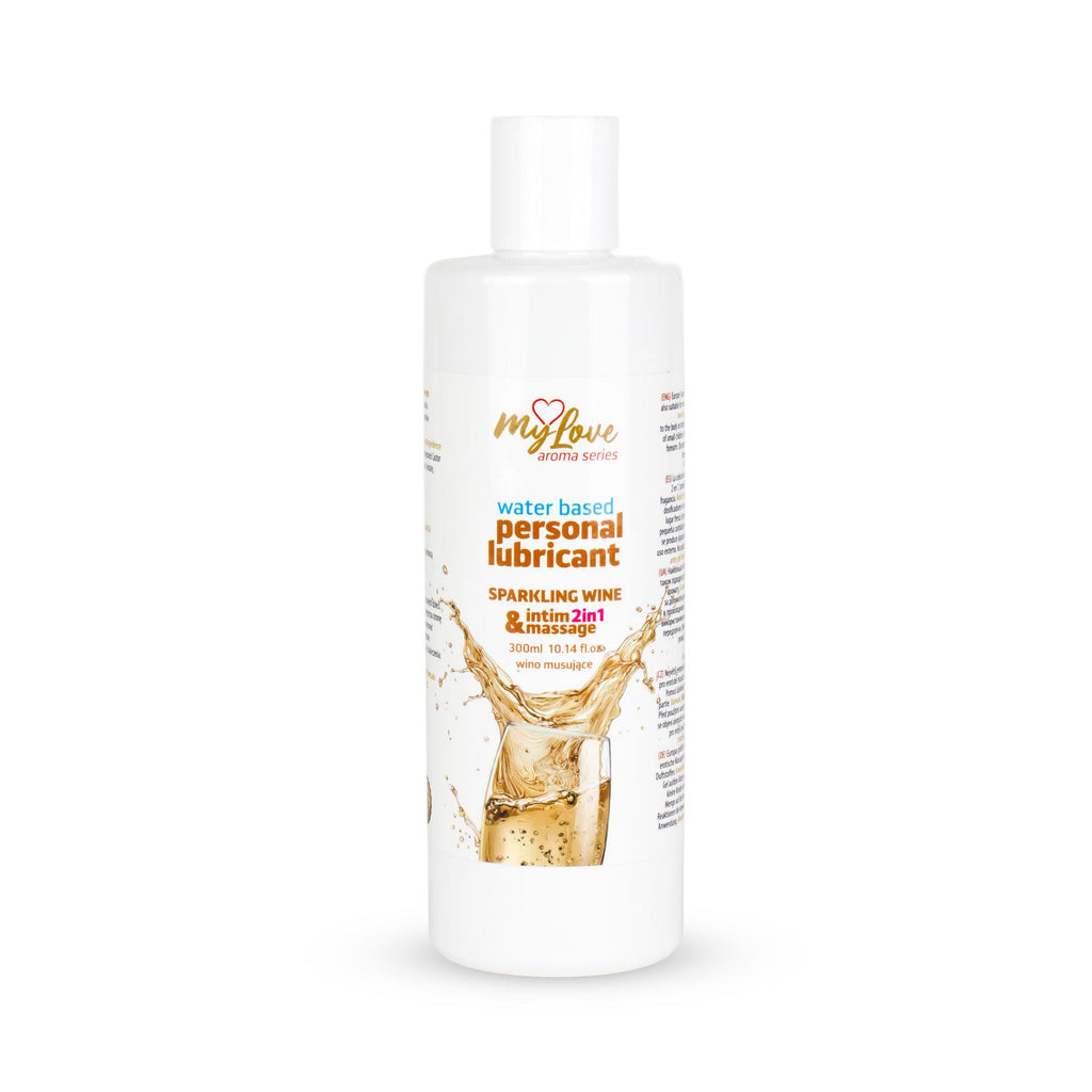 MyLove Aroma Series Intim&Massage 2in1 Sparkling Wine 300 ml · ochucený lubrikační a masážní gel