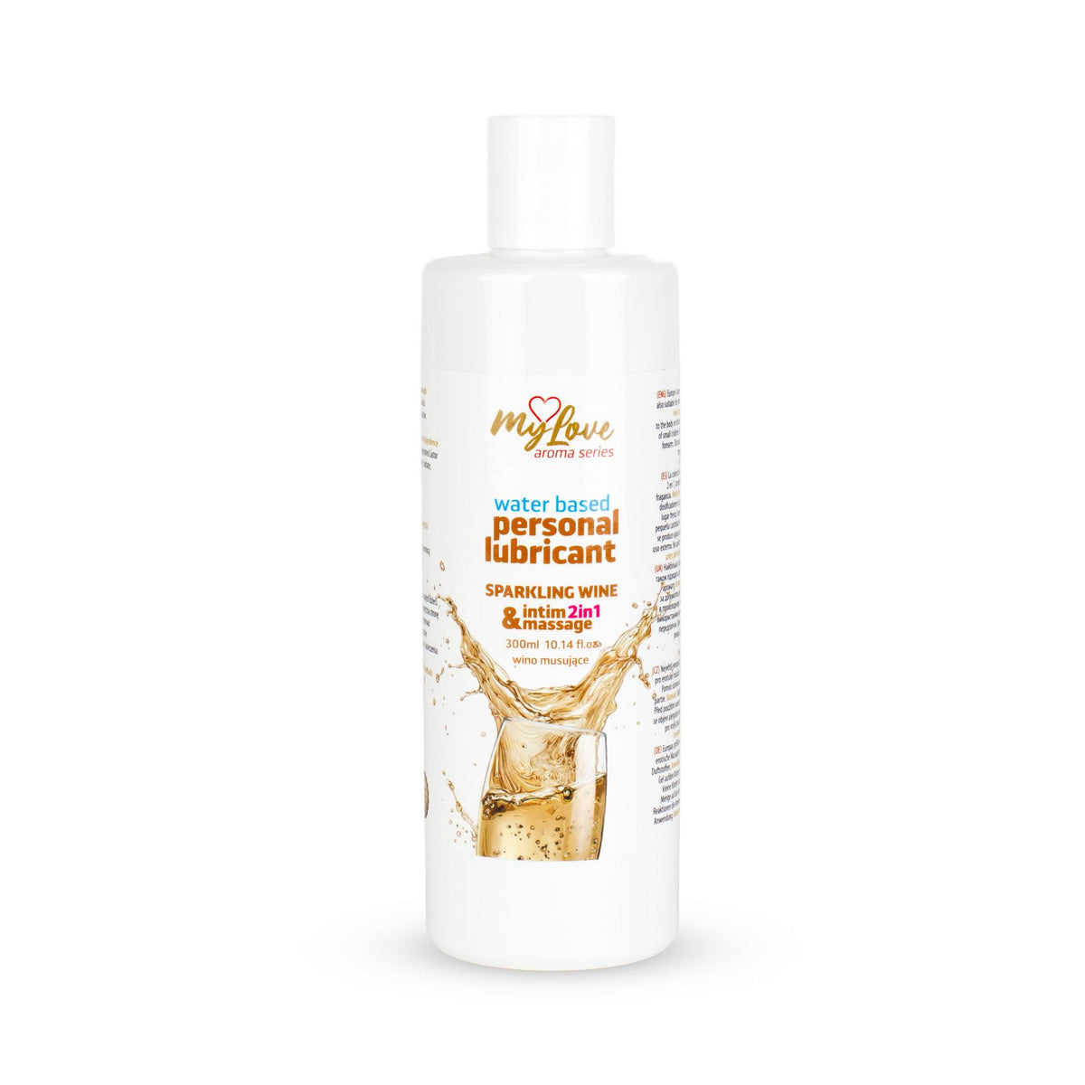 MyLove Aroma Series Intim&Massage 2in1 Sparkling Wine 300 ml · ochucený lubrikační a masážní gel