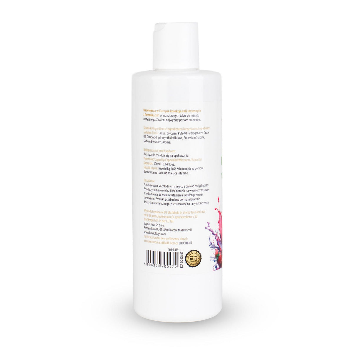 MyLove Aroma Series Intim&Massage 2in1 Tutti-Frutti 300 ml · ochucený lubrikační a masážní gel