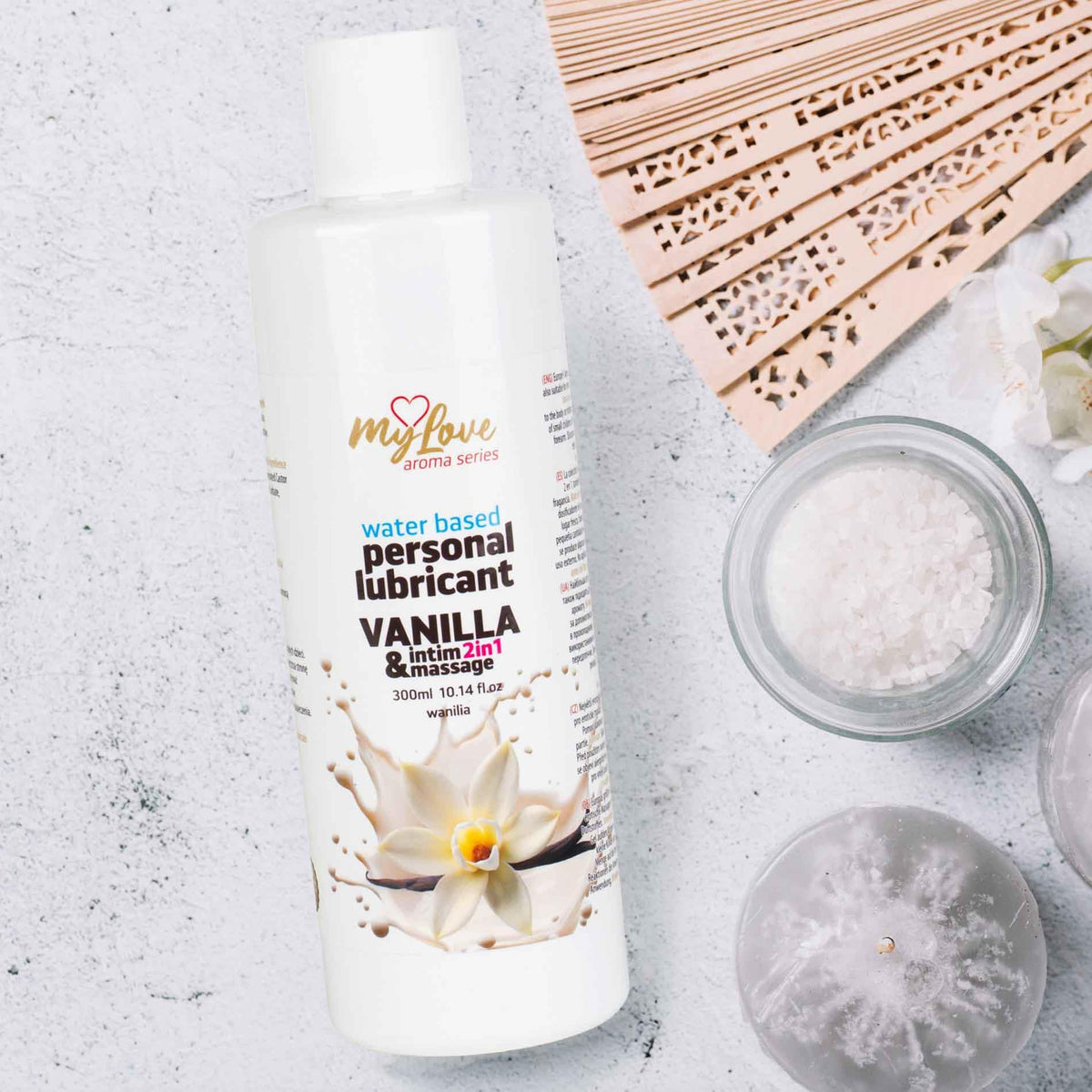 MyLove Aroma Series Intim & Massage 2v1 Vanilka · lubrikační a masážní gel, 300 ml