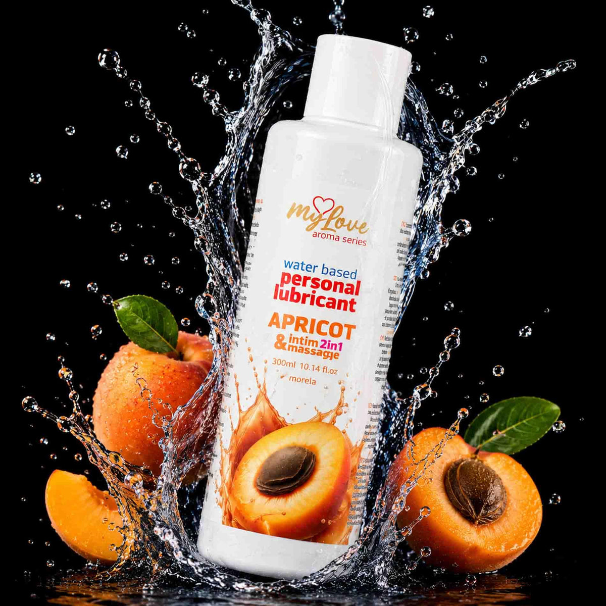 MyLove Aroma Series Intim & Massage 2v1 Meruňka · lubrikační a masážní gel, 300 ml