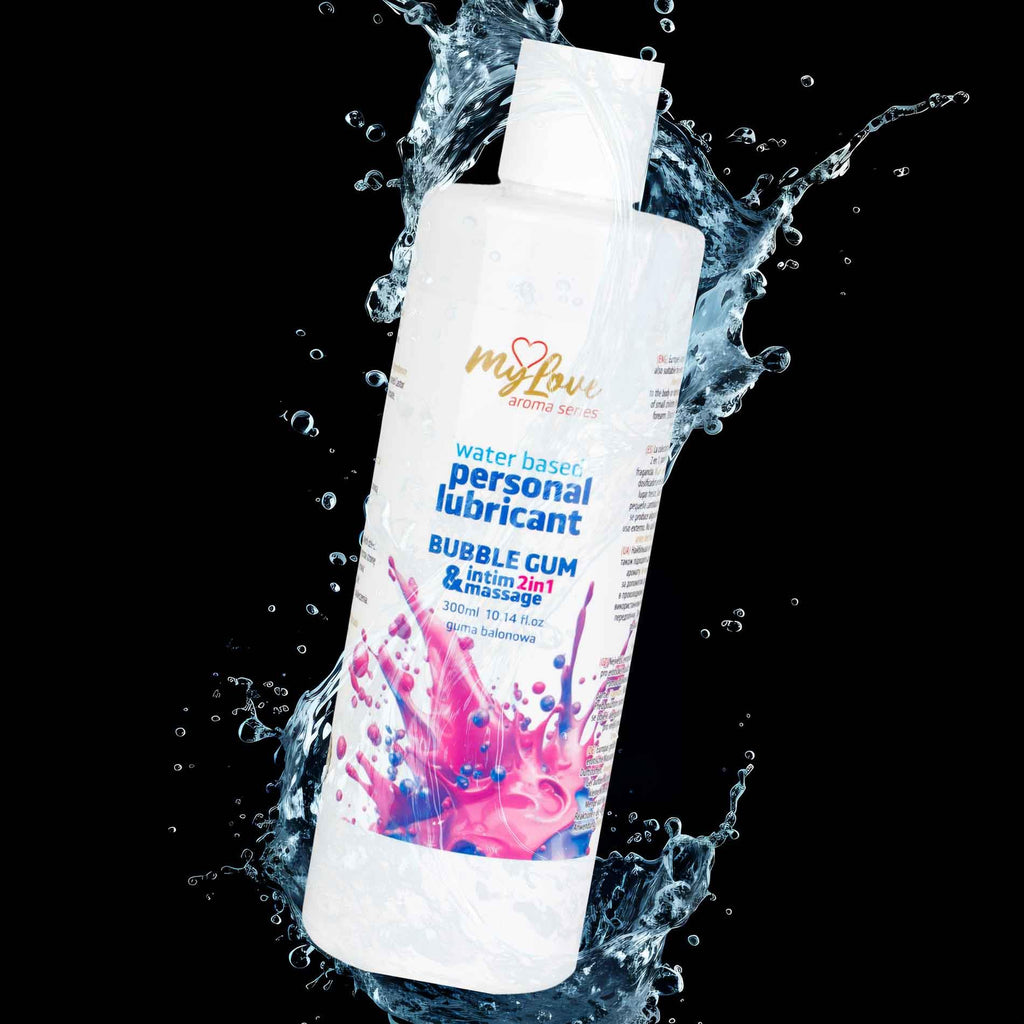 MyLove Aroma Series Intim&Massage 2in1 Bubble Gum 300 ml · ochucený lubrikační a masážní gel