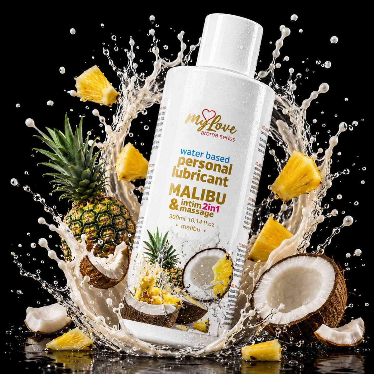 MyLove Aroma Series Intim & Massage 2v1 Malibu · lubrikační a masážní gel, 300 ml