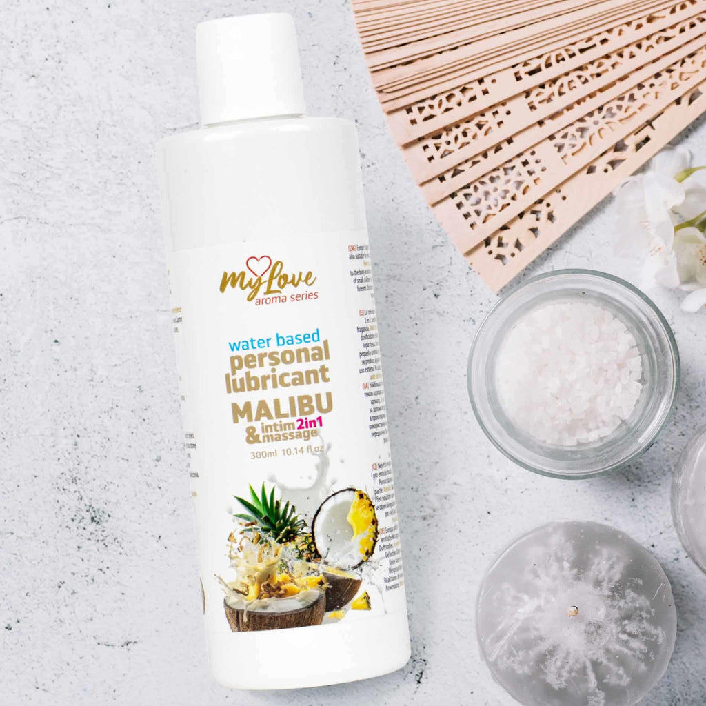 MyLove Aroma Series Intim & Massage 2v1 Malibu · lubrikační a masážní gel, 300 ml