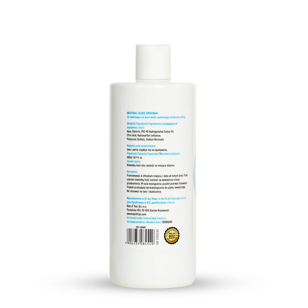MyLove Neutral Slide Original · lubrikační gel bez parfemace, 500 ml