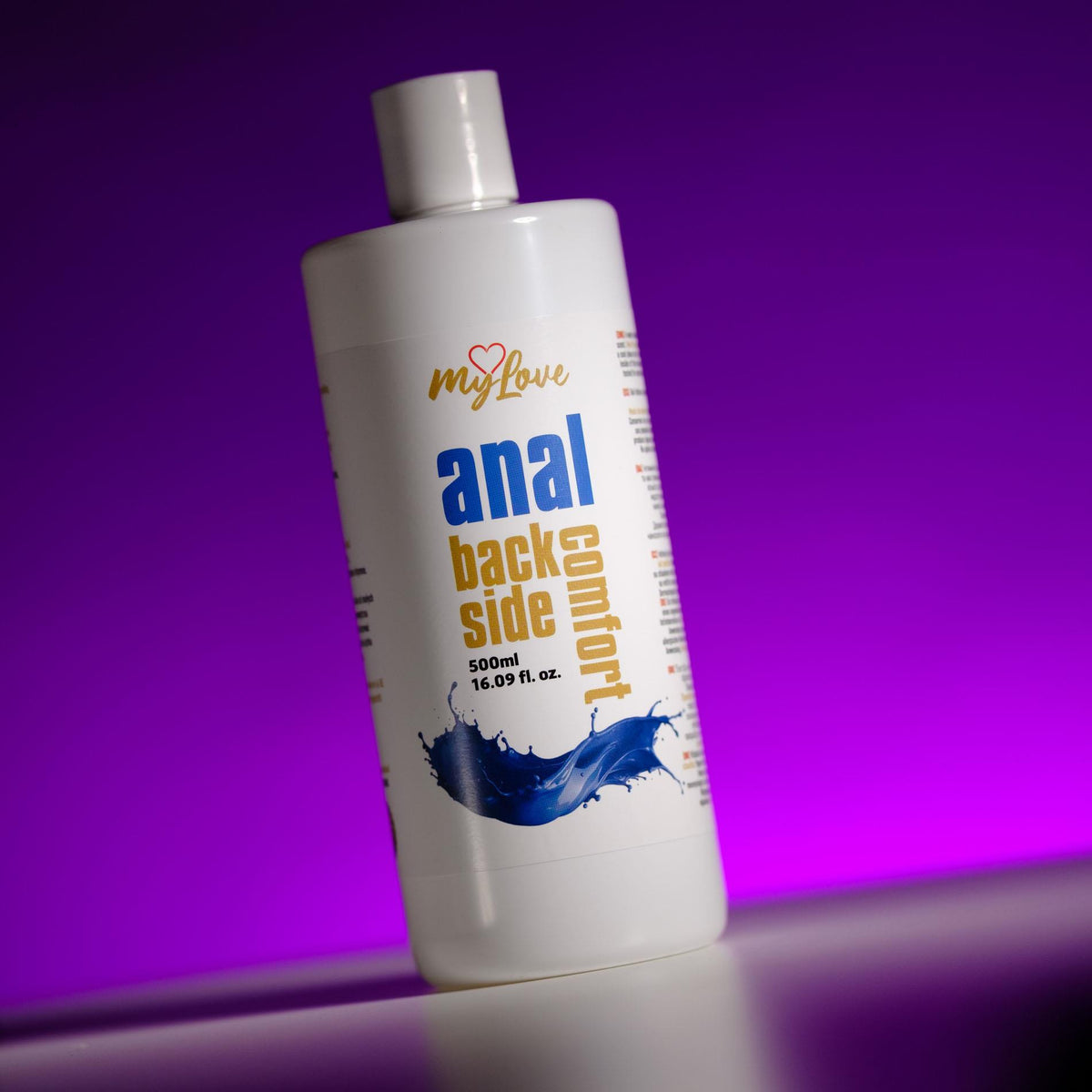 MyLove Anal Back Side Comfort · anální lubrikační gel s mátou, 500 ml