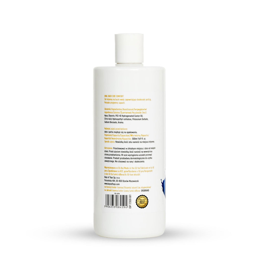 MyLove Anal Back Side Comfort · anální lubrikační gel s mátou, 500 ml