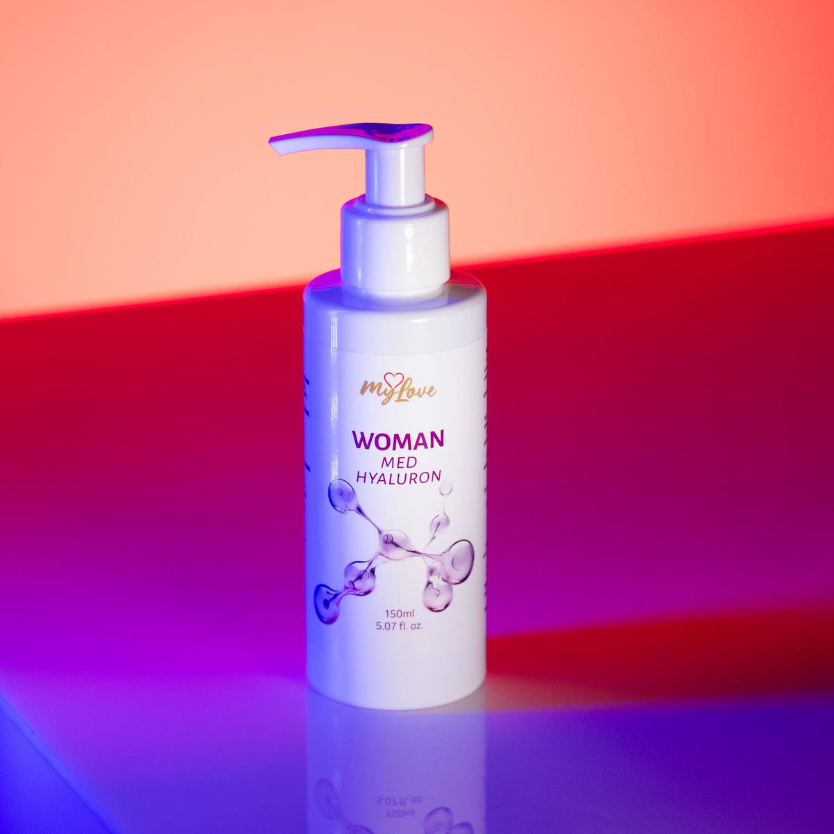 MyLove Woman Med Hyaluron 150 ml · lubrikační gel s kyselinou hyaluronovou