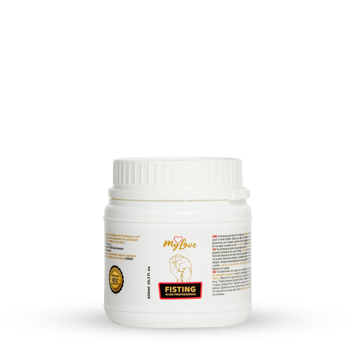 MyLove Fisting Slide Professional 600 ml · fisting gel